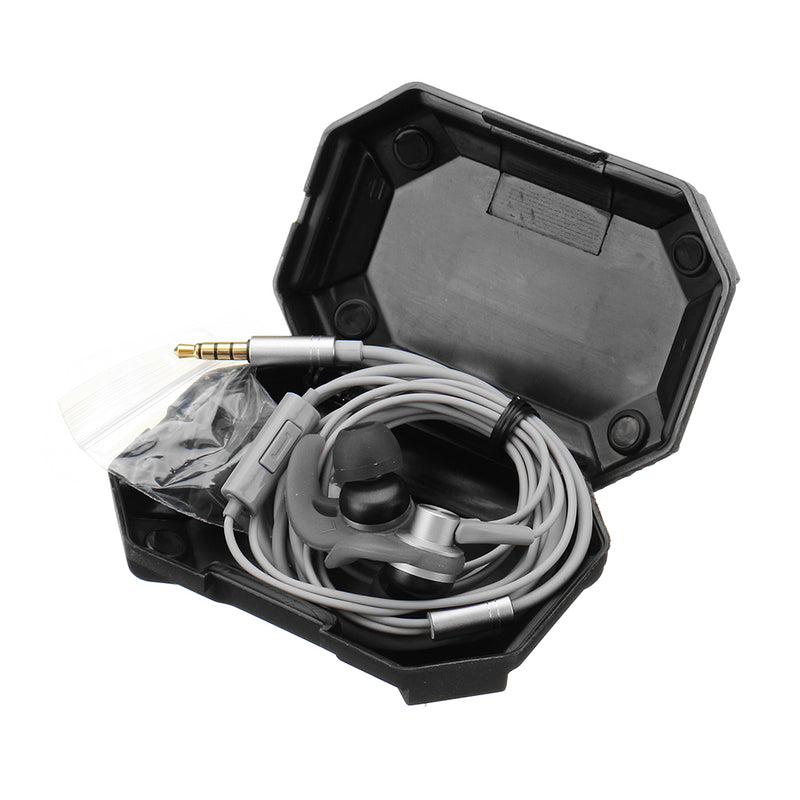 QKZ EQ1 Wired Metal Half In-ear HiFi Earphone with Microphone Line Control