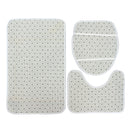 Shower Curtain Bath Pad Pedestal Rug Lid Toilet Cover Dragon Pattern Modern