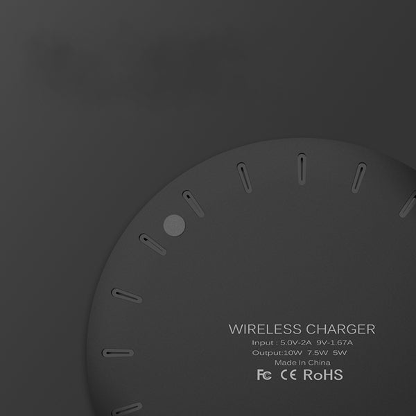 TOPK 10W 5W Wireless Charger Charging Pad With LED Light For iPhone XS MAX XR Note 9 S9 Xiaomi Mix 3