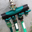 3/4 Inch Garden Hose 4 Way Splitter Water Pipe Faucet Shut Off Valve Connector US Standard Thread