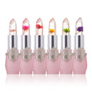 Temperature Change Color Flower Jelly Lipstick Waterproof Transparent Lips Balm Long Lasting