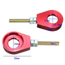 Pair 15mm Alloy Wheel Chain Tensioner Adjuster For Motocross Dirt Pit Bike 110cc 125cc 140cc