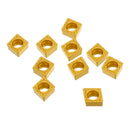 Machifit 10pcs CCMT09T302/04/08-HMP NC3020 Carbide Insert SCLCR Turning Tool Cutter for Ceramic Metal