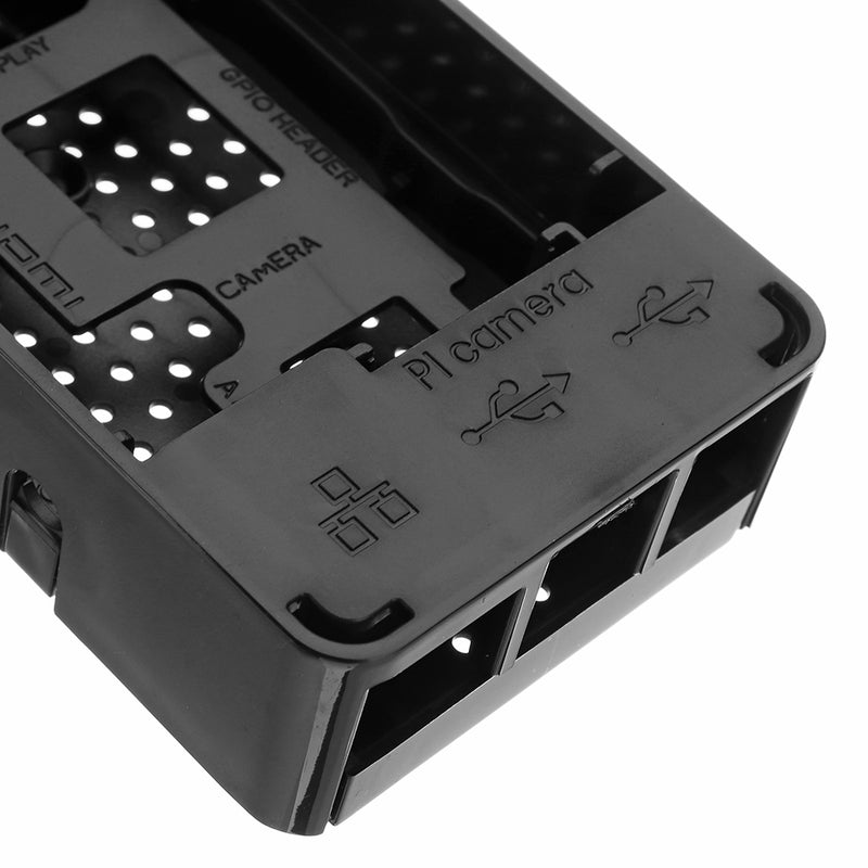 Black/White Raspberry Pi Case VS4+ ABS Enclosure Box For Raspberry Pi 3 Model B+