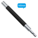 Drillpro 80mm 120mm 140mm Telescopic Screwdriver Extension Rod Connecting Adapter Hexagonal Screw Handle Joint Sleeve Extension Connected Shank Rod Drill Bit