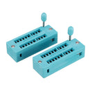2pcs IC Lock Seat Zif Socket Test Universal zif Sockets 20Pin