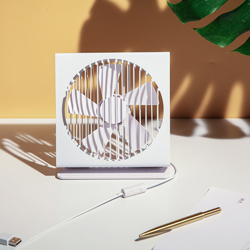 VH CE 7 Inch Portable Mini Metal Mute Fan Dual Mode Home Office Desk Brushless Motor Fan