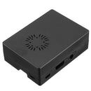 Black ABS Case Enclosure Box With Mini Cooling Fan And Heat Sink Kit For Raspberry Pi 3B