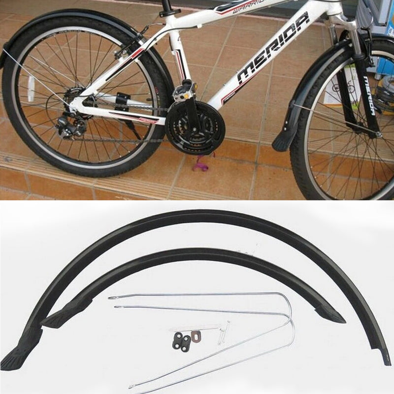 20'' Folding Bike Front & Rear Mudguards Set Cycling Permanent Fender Mud