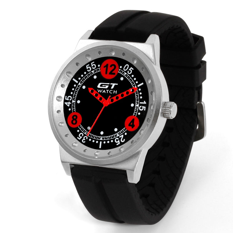 GT 006 Silica Gel Strap Car Racing Style Fashion Sport Casual Men Quartz Wrist Watch
