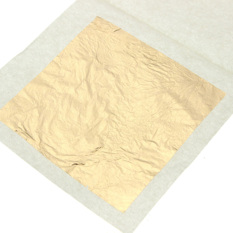 10Pcs Sheets Gold Foil 24K Gold Leaf Foil Sheets 4.33x4.33cm