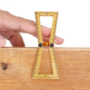 Drillpro Brass Dovetail Scriber Line Planner Woodworking Crossed Templates Drawing Line Tool