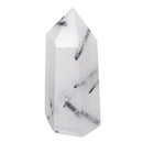 Natural White Black Natural Quartz Crystals Point Healing Rock Stone Gifts Home Decorations
