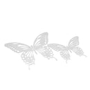 10Pcs 3D Stainless Butterfly Wall Stickers Silver Mirror Decals Mural Home Decorations