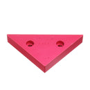 T2 Aluminum Alloy 90 Degrees Height Triangle Ruler Woodworking Metric and Inch Triangular Clamping Ruler Measuring Ruler