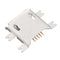 50pcs Micro Usb Microphone Female Socket 5P Gold Plated 1.27mm Sink Board 5 Pin 4 Feet Patch