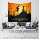 Loskii LWG5 Halloween Tapestry Pumpkin Print Wall Hanging Tapestry Art Home Decor For Halloween Decorations