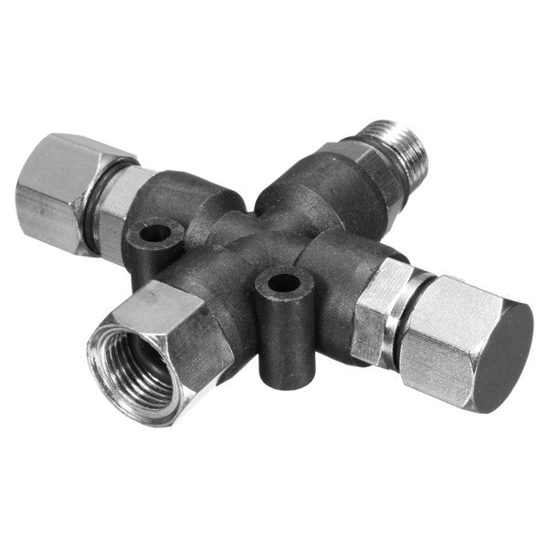 3 Way 1/8 Inch Airbrush Air Hose Manifold Adaptor Splitter Tattoo Spray Connector