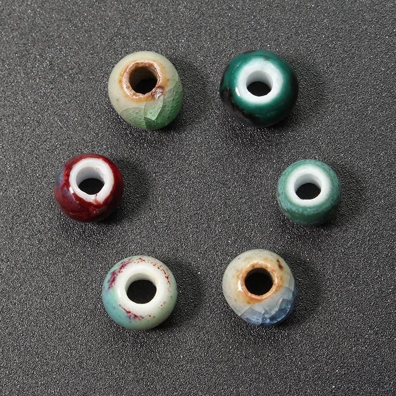 5Pcs 6mm Ice Crystal Beads DIY Women Hand Woven Material DIY Jewelry