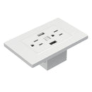 US Standard Dual USB Wall Socket Double 2.1A/3.6A Universal Plug Socket Port Power Adapter Outlet Tamper Resistant Duplex Receptacle