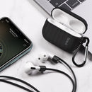 HOCO 3 in 1 Pure Armor Soft Liquid Silicone Shockproof Dust-Proof Earphone Storage Case with Anti-lost Rope and Hook for Apple Airpods 3 Airpods Pro