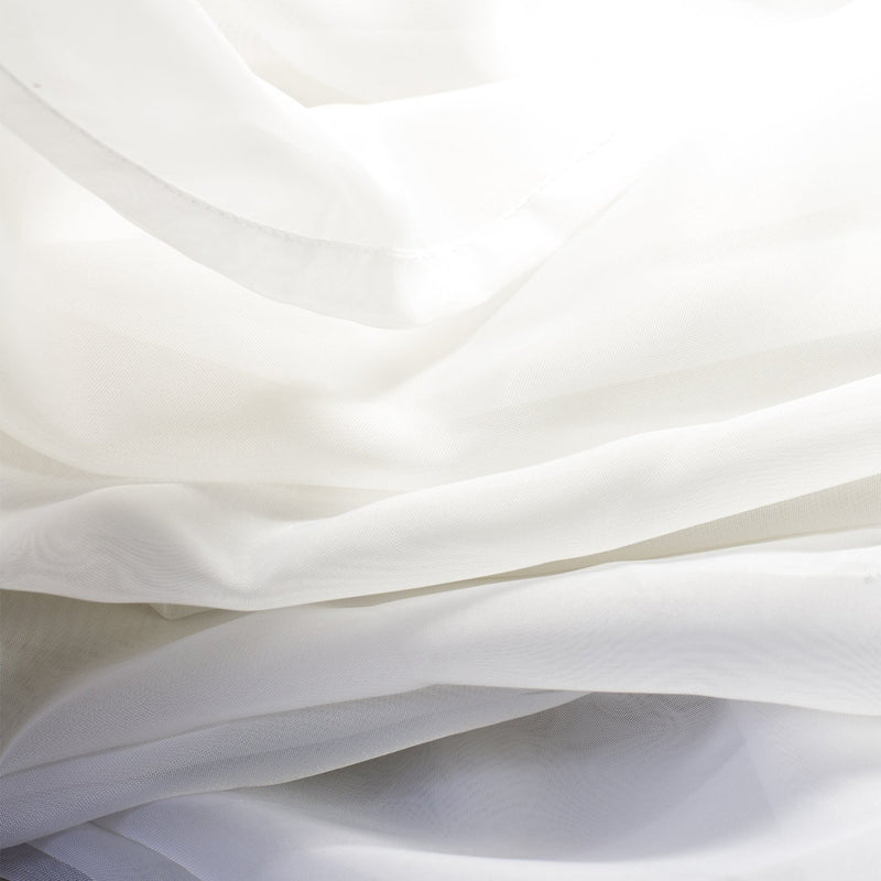 White Sheer Silk Drapes Panels Hanging Curtains Backdrop Home Wedding Party Decor