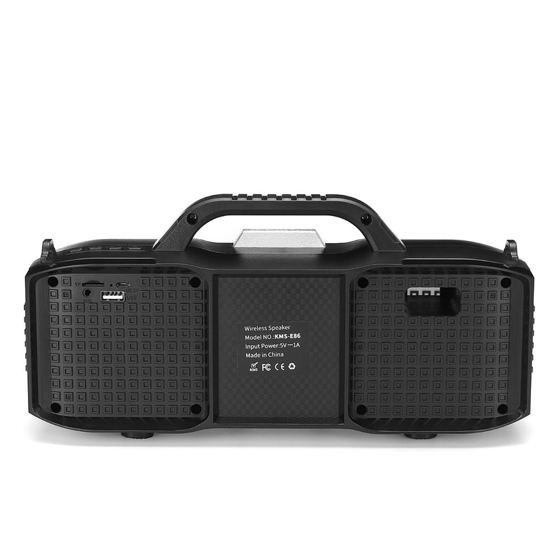Portable LED Light bluetooth 5.0 Speaker Super Bass Multiple Mode Loudspeaker with Mic