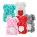 DIY Artificial Rose Flower Bear 25cm Beautiful For Wedding Birthday Gift Decorations