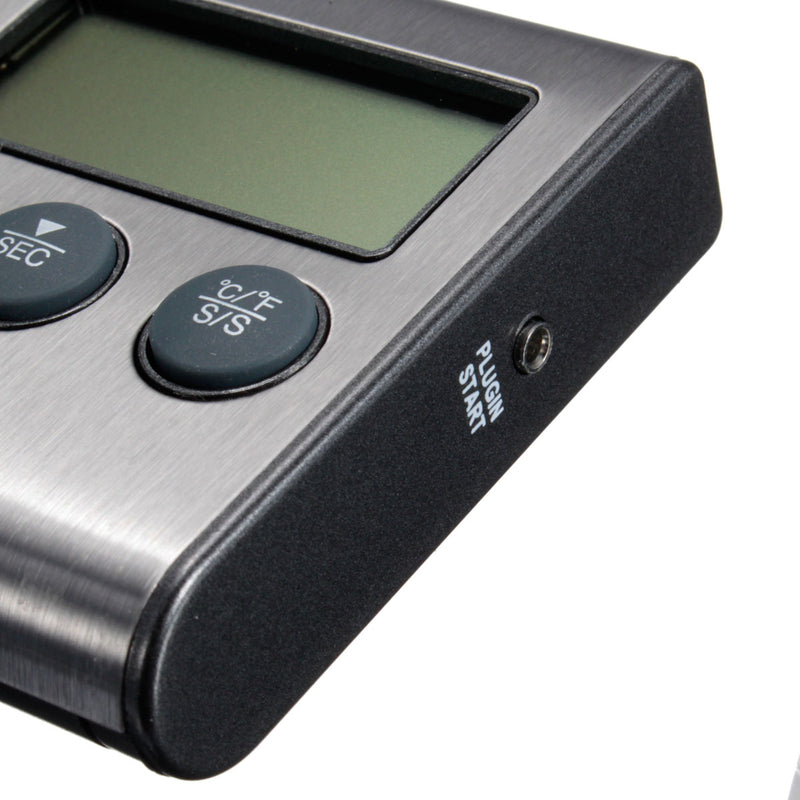 LCD Timer BBQ Termometro Digital Thermometer Sonda Cocina Comida Temperatura 482F Horno