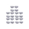 20Pcs/Set Dental Orthodontic 1st Molar Non-Conv Roth 0.022 Single Buccal Tube Tools