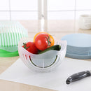 DIY Creative Cut Salad Bowl Fruit Salad Cutter Bowl Cut Vegetables Fruit Salad Artifact