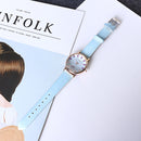 HANNAH MARTIN Solar UV Sensor Color Change Fashion Women Quartz Watch