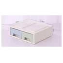Plastic Drawer Makeup Storage Box White Top Grid Organizer Bedroom Jewelry Display Case
