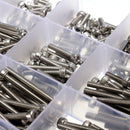 Suleve M3SS2 M3 442Pcs Stainless Steel Allen Bolt Nut Hex Socket Cap Screw Assortment Kit