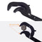 High Carbon Steel Adjustable Auto Lock Wrench Spanner Repair Kit Hand Tools 14-60mm Muti-Function Mechanic Tool