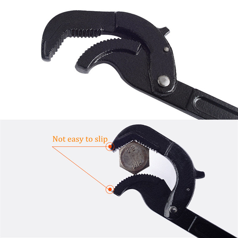 High Carbon Steel Adjustable Auto Lock Wrench Spanner Repair Kit Hand Tools 14-60mm Muti-Function Mechanic Tool
