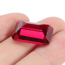 13x18mm 26.35CT Pigeon Blood Red Ruby Rectangle Cut AAAA+ Loose Gemstone Decorations