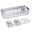 Kitchen Bathroom Shower Shelf Storage Suction Cup Basket Rack Holder Organizer