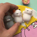 Mochi Squishy Cat Kitten Seal Squeeze Cute Healing Toy Kawaii Collection Stress Reliever Gift Decor