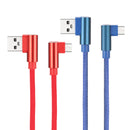 Bakeey 90 Degree 2.4A Micro USB 1M Fast Charging Data Cable for Samsung Xiaomi Huawei