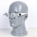 3.8X Bracket TV Reading Glasses Magnifier Loupe Goggles Headband Magnifying Glass with Phone Holder Glasses Case