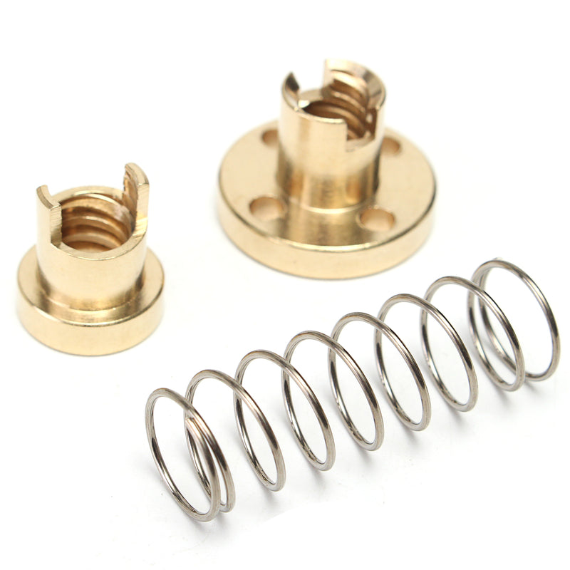 T8 Lead Screw Nut Adjustable 2mm/4mm/8mm Lead Nut Anti-Backlash Spring Loaded Nut