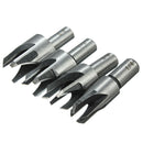 8pcs Wood Plug Cutter Straight/Tapered Claw Type Drill Bit Set