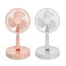 USB Chargable Portable Foldable Telescopic Fan Multi-Function Desktop Air Cooler Adjustable Travel Gadget Air Cooling Fan Gift