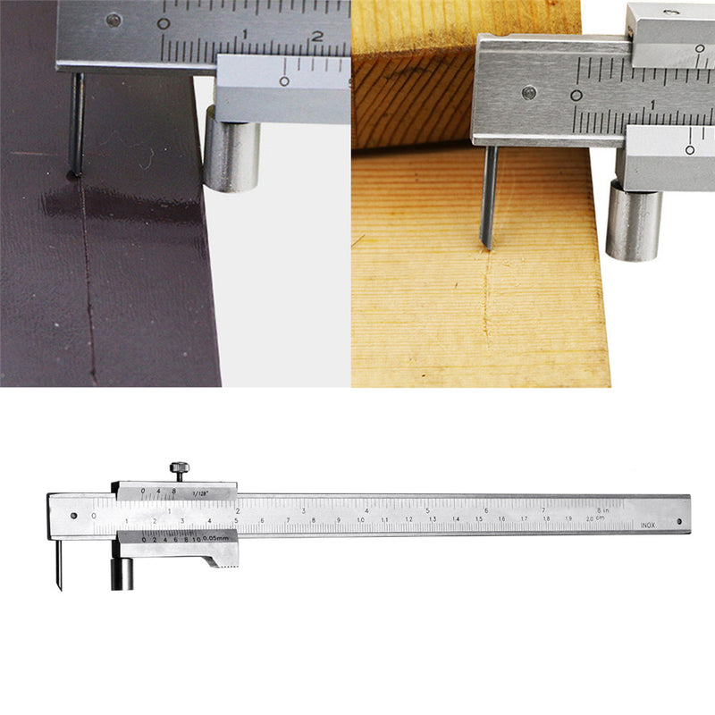 0-200mm Measure Scale Ruler 0.05mm Accurate Parallel Line Digital Vernier Caliper W/Case Woodworking