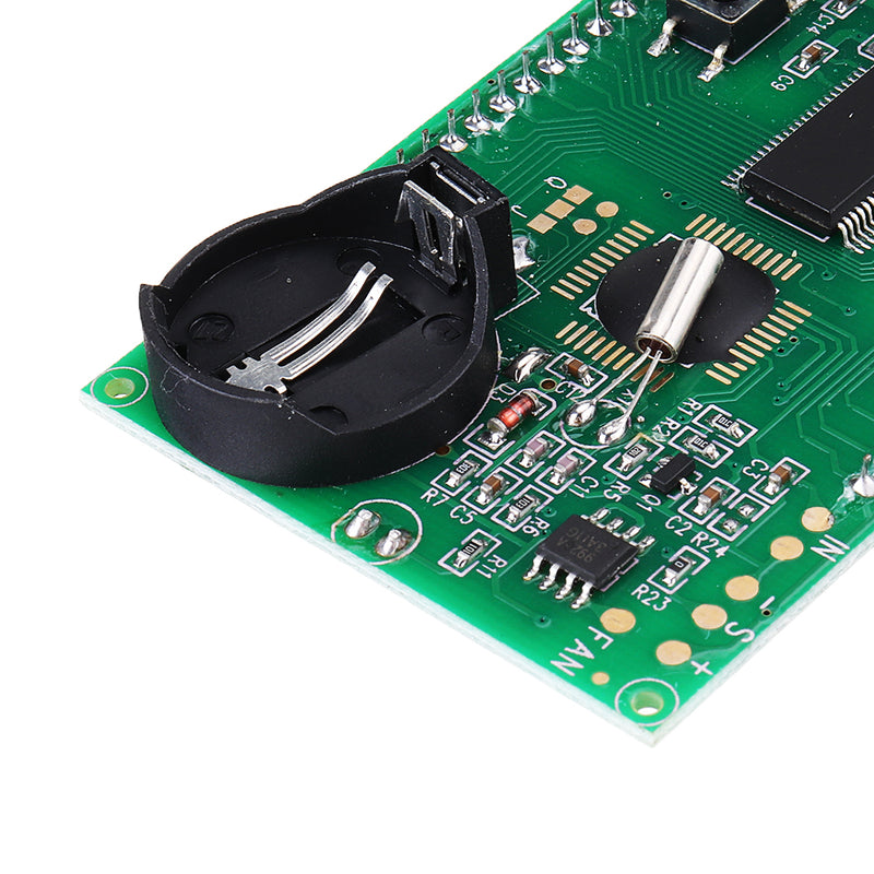 Dual Channel Temperature Display Screen Module DIY Digit Thermometer with Voltmeter Time DC 10-32V For Car Automotive Water Temperature