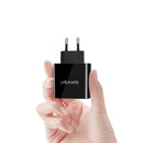 USAMS US-CC035 3A 3 USB Ports EU Plug Travel Wall Charger For iPhoneX 8/8Plus Samsung S9 S8 Xiaomi 6
