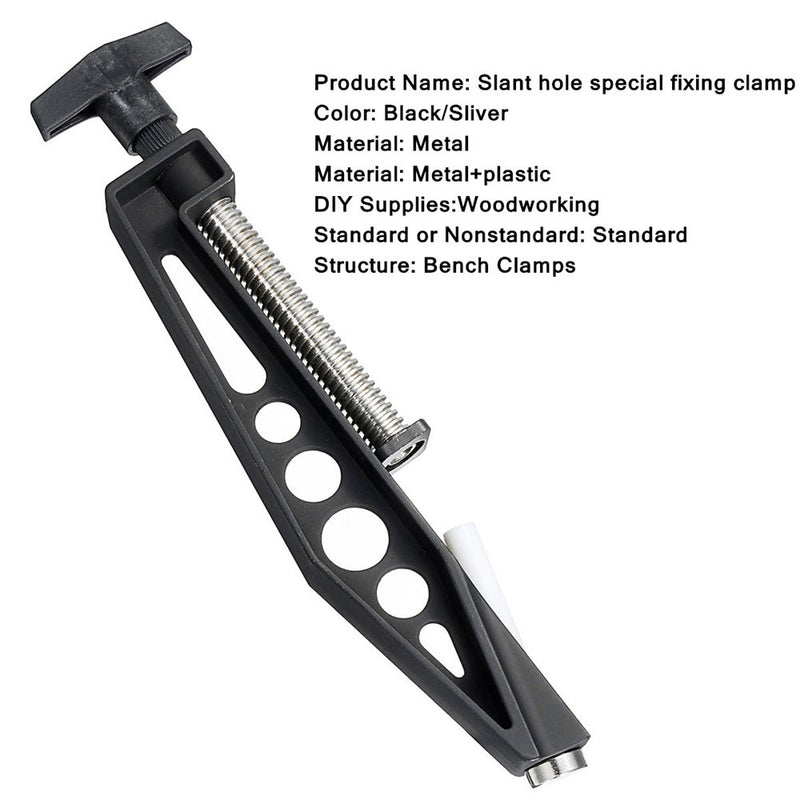 Woodworking Pocket Hole Joint Fixed Clamp Slant Hole Pull Clip Fixing Clamp Drilling Accessories