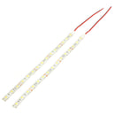 2pcs 25cm 12V White 5050 Waterproof 15 LED Strip Light For Motorcycle Car Caravan Boat