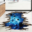 Miico Creative 3D the Milky Way Broken Wall Removable Home Room Decorative Wall Door Decor Sticker